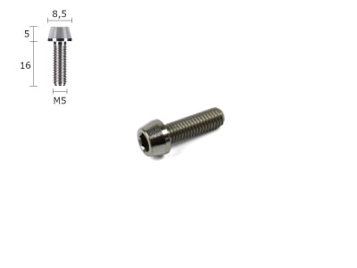HOPE Titanschraube M5x16 konisch