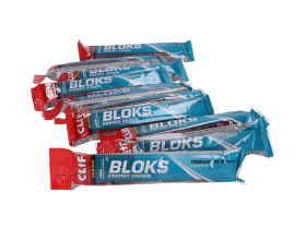 CLIF BAR Gum Bloks tropical punch + caffeine 60g | 10 bar...