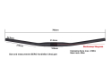 PORTE Lenker Carbon MTB Flatbar 9° | 31,8 mm UD-Optik glanz