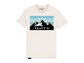 PEATY´S T-Shirt Three Peaks Sunset | vintage white