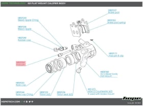 HOPE Replacement Pad Pin for Brake Pads Moto V2 / Mono M4...