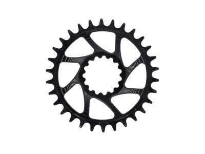 GARBARUK Chainring Melon Direct Mount round | 1-speed narrow-wide e*thirteen BOOST Crank | black 30 Teeth