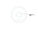 GEMINI Chainring Rigel Carbon round Direct Mount | 1-speed narrow-wide SRAM 3-hole 36 Teeth