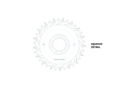 GEMINI Chainring Rigel Carbon round Direct Mount | 1-speed narrow