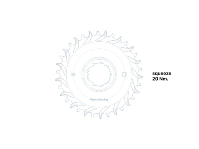 GEMINI Chainring Rigel Carbon round Direct Mount | 1-speed narrow