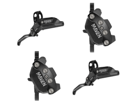 SRAM Disc Brake Maven Silver Stealth | black anodized Set...