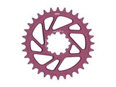 UNITE COMPONENTS Kettenblatt rund Direct Mount | 1-fach narrow-wide SRAM MTB 3-Loch BOOST | Dark Cherry 28 Zähne