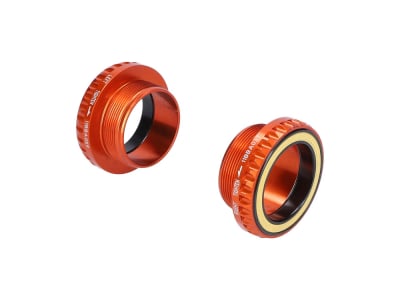 YUNIPER Innenlager Road Ultralight Nitro BSA für BB386 | THM Clavicula Kurbeln | orange