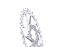 UNITE COMPONENTS Chainring oval Direct Mount | 1-speed narrow-wide SRAM 8-Bolt MTB 3 mm Offset | Raw / Clear coat   34 Teeth