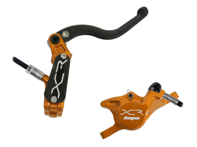 HOPE Scheibenbremse XCR PRO X2 Post Mount einzeln | orange Hinterradbremse