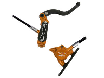 HOPE Scheibenbremse XCR PRO X2 Flat Mount einzeln | orange Vorderradbremse