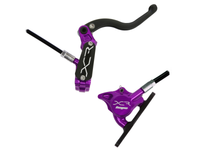 HOPE Disc Brake XCR PRO X2 Flat Mount separately | purple Frontwheel Brake