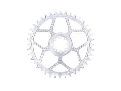 5DEV round Road / Gravel Classic Direct Mount Chainring | 1-fach narrow-wide SRAM 8-Hole Raw / Silver  40 Teeth