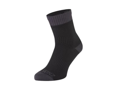 SEALSKINZ Socks Wretham Ankle Length Warm Weather | Waterproof | black / grey