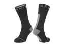 SEALSKINZ Socks Briston Mid Length All Weather Hydrostop | Waterproof | black / grey S (36 - 38)