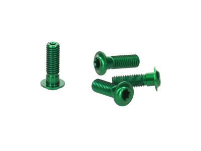 EXTRALITE Schrauben Set ExtraBolt 12.1 | M5x15 Flachkopf Aluminium | grün