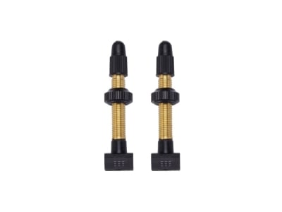 BBB CYCLING Tubeless Valve BTI-159 | 2 Pieces | 48 mm | Gold