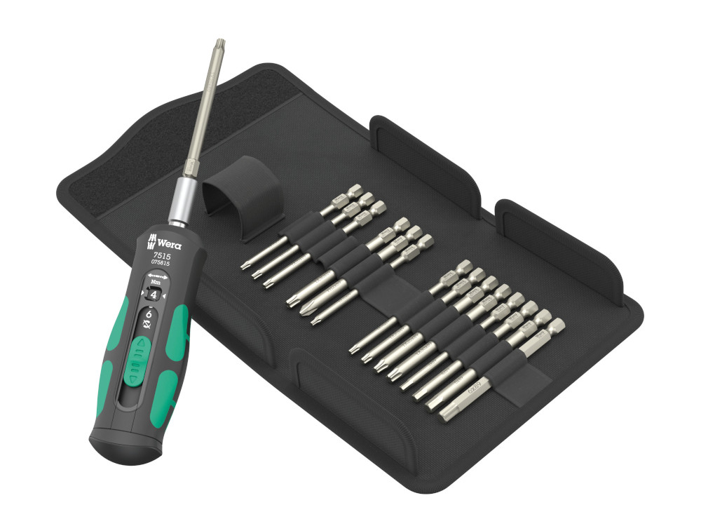 WERA Tool set with Screwdriver 2-6 Nm Safe-Torque Speed 1/4" | 16 pie, 187,60 €