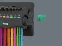 WERA Winkelschlüsselsatz Innensechskant Multicolour Hex-Plus metrisch | 9-teilig