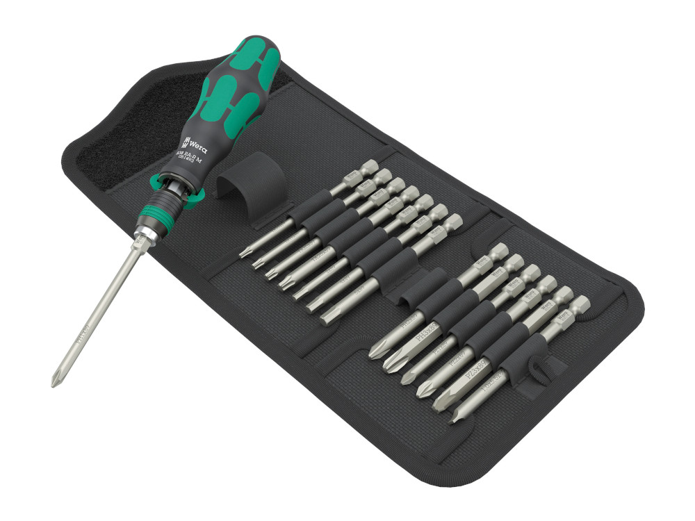 WERA Tool set Bitholding screwdriver with ratchet function and Rapida, 76,26 €