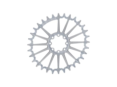 GARBARUK Kettenblatt Direct Mount MTB oval für SRAM 8-Loch | silber | 28 Zähne