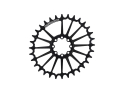 GARBARUK Chainring Direct Mount MTB oval for SRAM 8-Bolt | Black | 36 Teeth