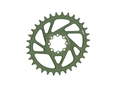 UNITE COMPONENTS Chainring oval Direct Mount | 1-speed narrow-wide SRAM 8-Bolt MTB 3 mm Offset | Camo Green 28 Teeth