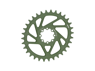 UNITE COMPONENTS Chainring oval Direct Mount | 1-speed narrow-wide SRAM 8-Bolt MTB 3 mm Offset | Camo Green 36 Teeth