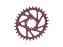 UNITE COMPONENTS Chainring oval Direct Mount | 1-speed narrow-wide SRAM 8-Bolt MTB 3 mm Offset | Dark Cherry 34 Teeth