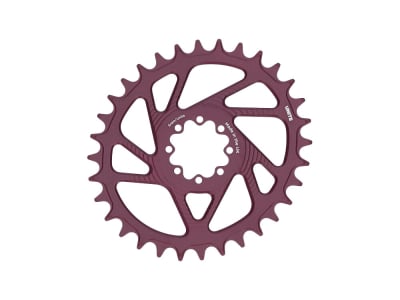 UNITE COMPONENTS Chainring oval Direct Mount | 1-speed narrow-wide SRAM 8-Bolt MTB 3 mm Offset | Dark Cherry 36 Teeth
