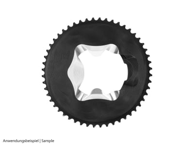 ALUGEAR Chainring Set round Aero 2-speed | BCD 110 mm asymmetrical | D