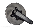 ALUGEAR Chainring Set round Aero 2-speed | BCD 110 mm asymmetrical | Dura Ace R9200 | Ultegra R8100 | black 54-40 Teeth