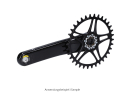 RADOXX COMPONENTS x Dangerholm MTB Kettenblatt Bergakungen für SRAM 8 Loch Direct Mount | schwarz | 30 Zähne