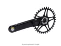 RADOXX COMPONENTS x Dangerholm MTB Kettenblatt Bergakungen für SRAM 8 Loch Direct Mount | schwarz | 38 Zähne