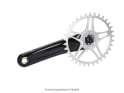 RADOXX COMPONENTS x Dangerholm MTB Chainring Bergakungen for SRAM 8 Bolt Direct Mount | Silver | 28 Teeth