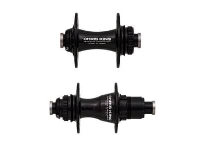CHRIS KING Hub Set Road R45D Gen 4 Ceramic Center Lock | Thru Axle | Freehub SRAM XDR | 28 Holes black