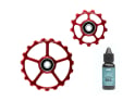 CERAMICSPEED Pulley Wheels Aluminium Coated | 13 & 19 Teeth for OSPW System | red