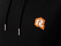 R2BIKE Hoodie mit Logo | schwarz