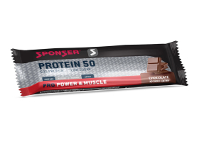 SPONSER Proteinriegel Protein 50 Chocolate | 70g Riegel