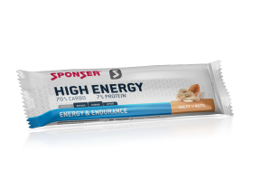 SPONSER Energybar High Energy Bar Salty Nuts | 20 Bars Box