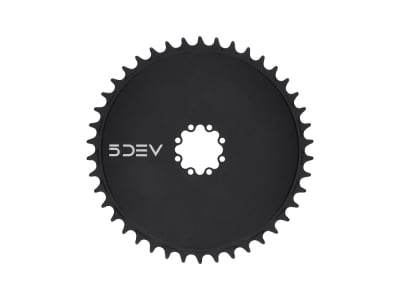 5DEV Kettenblatt rund Aero Road / Gravel Direct Mount Chainring | 1-fach narrow-wide SRAM 8-Loch | schwarz 42 Zähne
