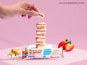POWERBAR Proteinriegel 40% Protein + Crisp Strawberry White Choc 40g | 12 Riegel Box