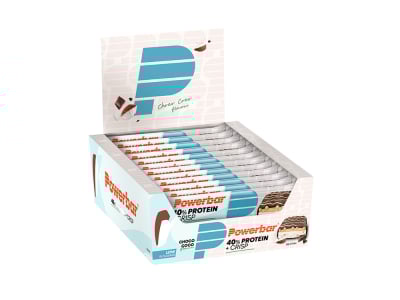POWERBAR Proteinriegel 40% Protein + Crisp Choco Coco 40g | 12 Riegel Box