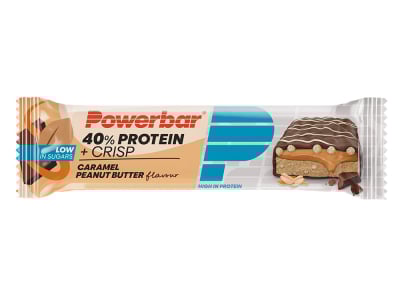 POWERBAR Protein Bar 40% Protein + Crisp Caramel Peanut Butter | 40g Bar
