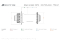 INDUSTRY NINE Hub Set Road SOLiX Classic Center Lock | Freewheel SRAM XDR | black 24 Holes