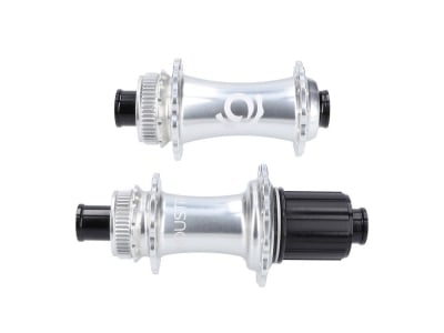 NDUSTRY NINE Hub Set Road SOLiX Classic Center Lock | Freewheel Shimano Micro Spline | silver 24 Holes