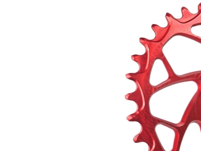 ALUGEAR chainring oval Direct Mount | 1-speed narrow-wide SRAM MTB 8-bolt Transmission | BOOST | 26 teeth | red