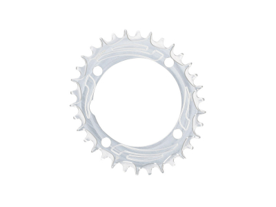 ALUGEAR Chainring oval Aero LK 104 mm | 1-speed narrow-wide MTB Transmission | 34 teeth | silver