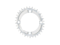ALUGEAR Chainring oval Aero LK 104 mm | 1-speed narrow-wide MTB Transmission | 34 teeth | black