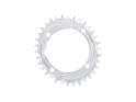 ALUGEAR Chainring oval Aero LK 104 mm | 1-speed narrow-wide MTB Transmission | 34 teeth | red